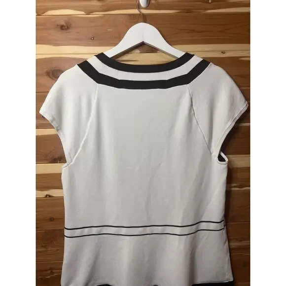White House Black Market Colorblock Square Neck Womens Top XL - Picture 10 of 10